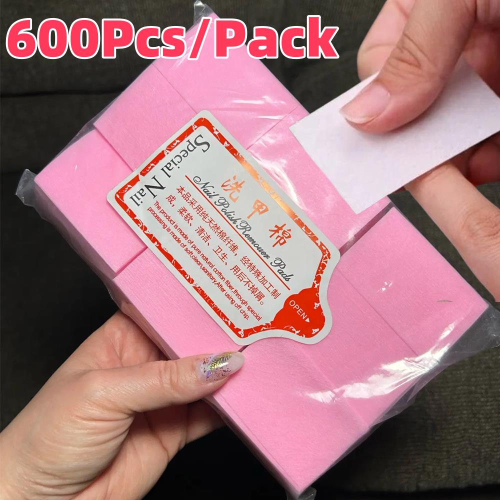 Beauty Makeup Remover - 600 stks/pak Niet-pluizende Wattenschijfjes Nagellak Remover
