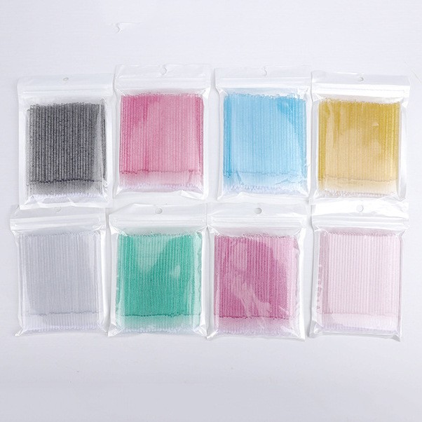 Beauty Makeup Remover - 100 stuks Individuele Make-upborstels Wimperborsteltjes Microbrush