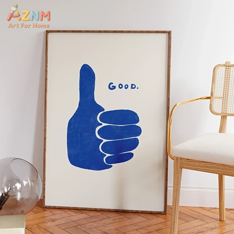 Setting Spray - AZNM Minimalistische blauwe duim omhoog goede