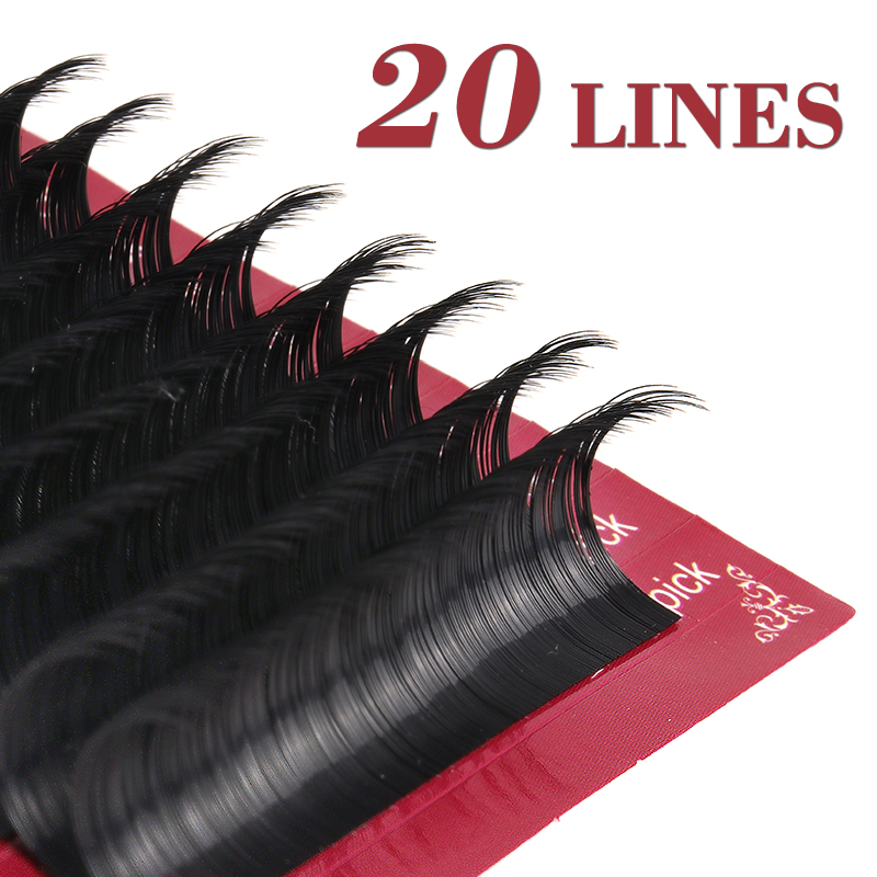 J Beauty Makeup - Dassen 20 rijen klassieke individuele wimpers