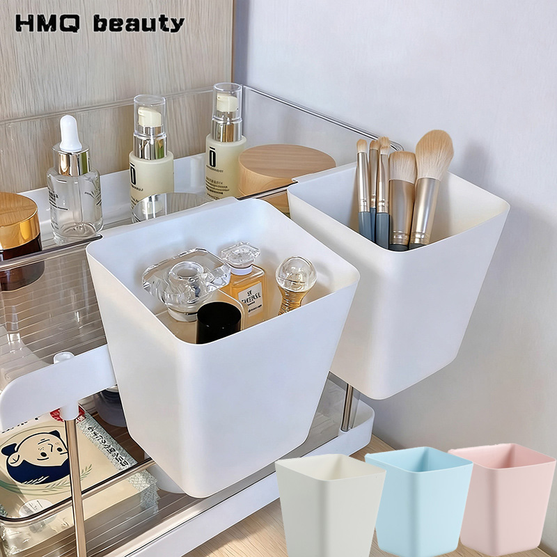 Beauty Makeup Background - 2/1pc Hangende opbergemmer Winkelwagen Keuken Woonkamer