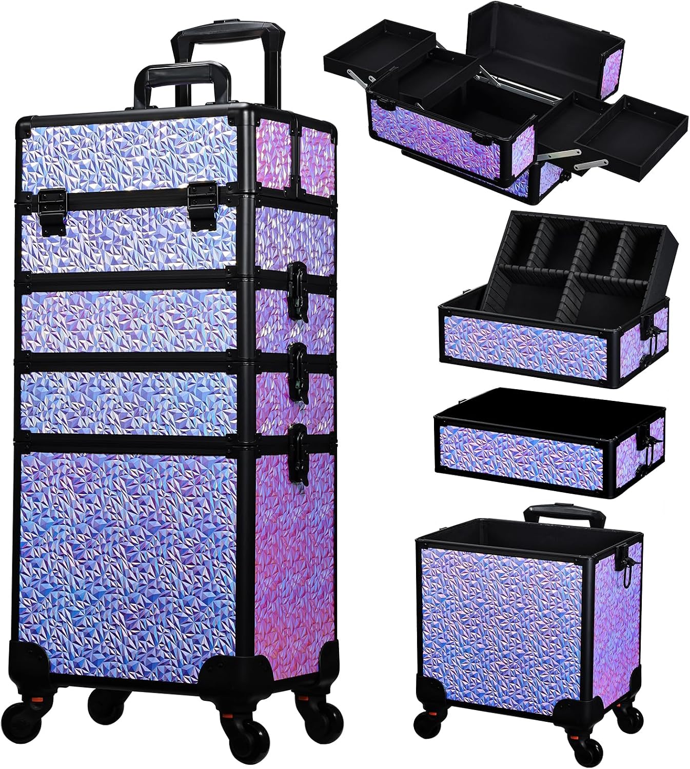 Makeup Organizer - Rollende make-up koffer, grote cosmetica opbergwagen