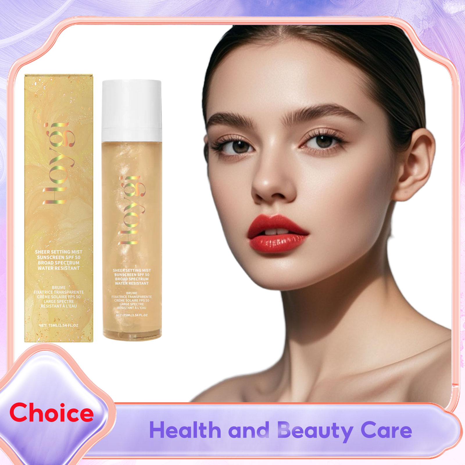 Setting Spray - Make-up afwerkingsspray UV-bescherming Oil Control Overdrachtbestendig