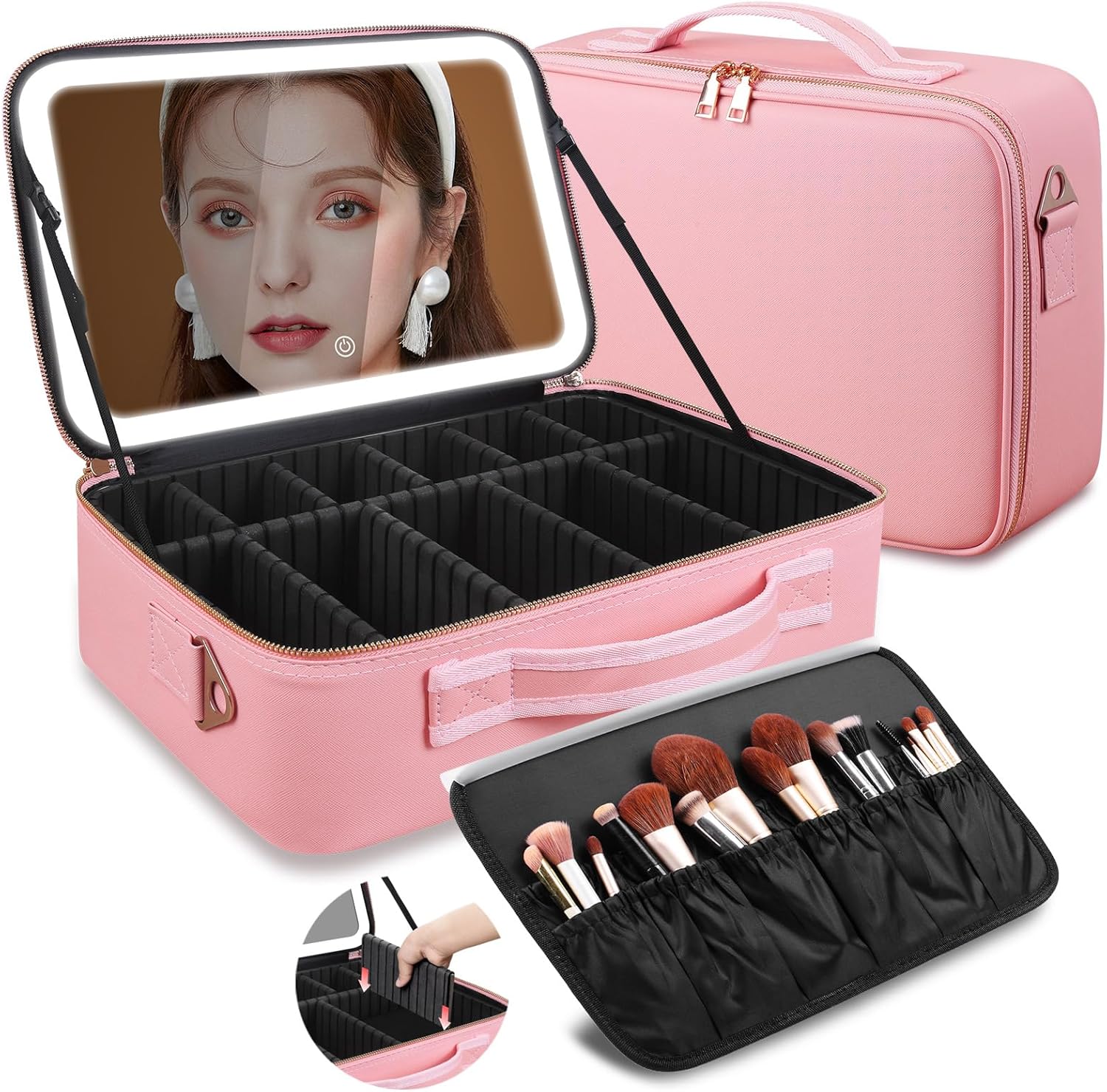 Makeup Organizer - Grote capaciteit make-up tas 15''x11'' met
