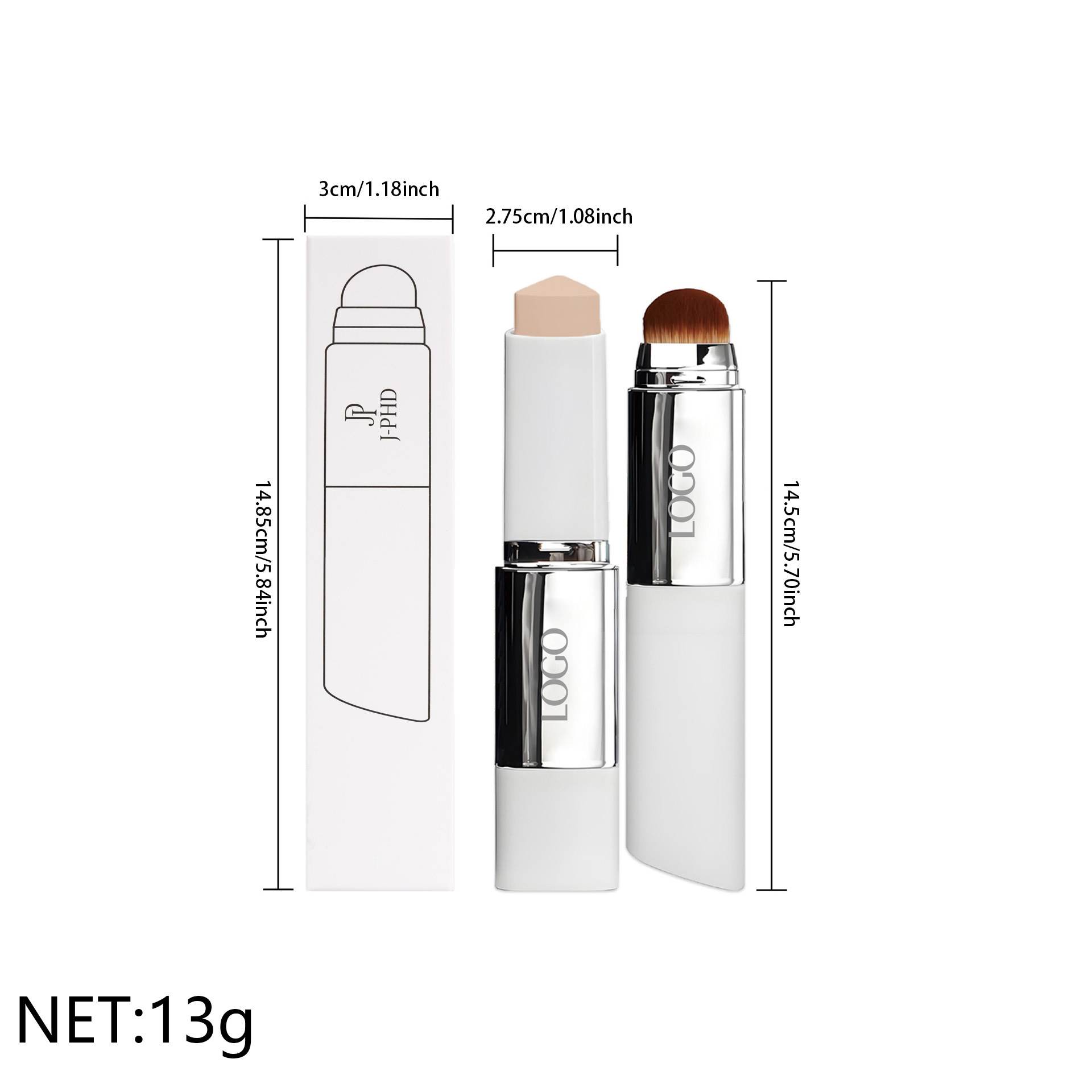 Twee-in-één borstelkop foundat - J Beauty Makeup recensie en prijs