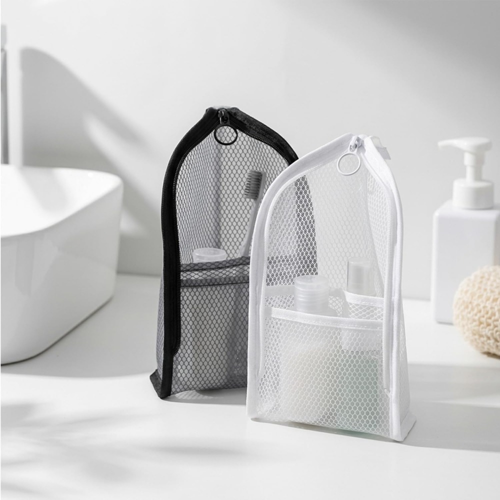 Mesh toilettas, ademend, sneld - Makeup Organizer recensie en prijs