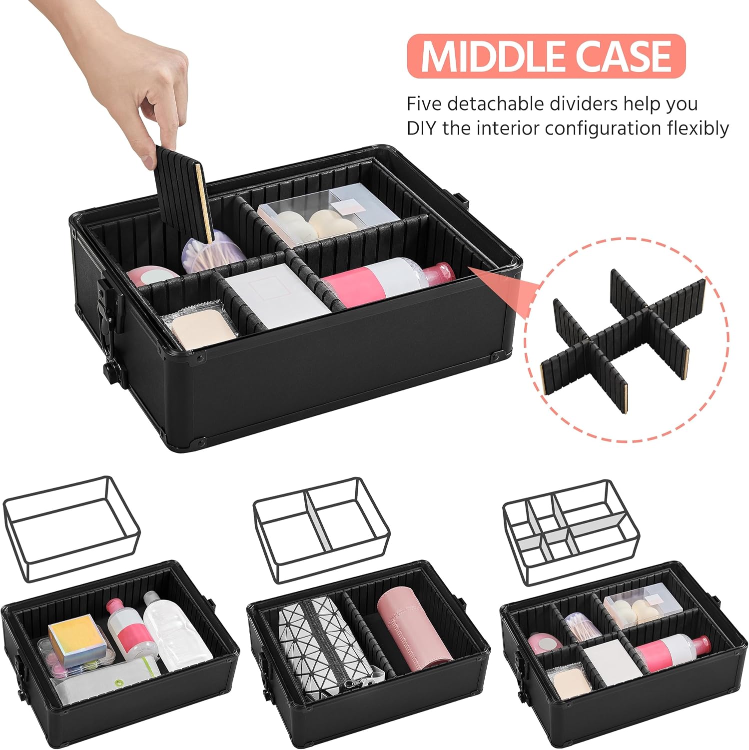 Rollende make-up koffer, cosme - Makeup Organizer recensie en prijs