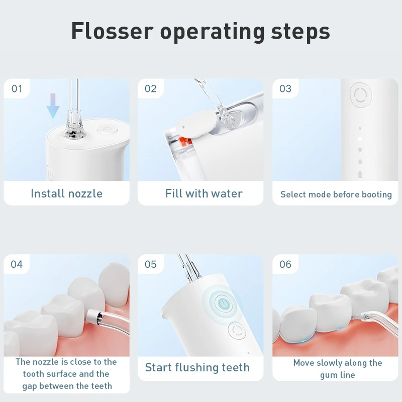 Mijia F300 Waterflosser, draag - Micellar Water Cleanser recensie en prijs