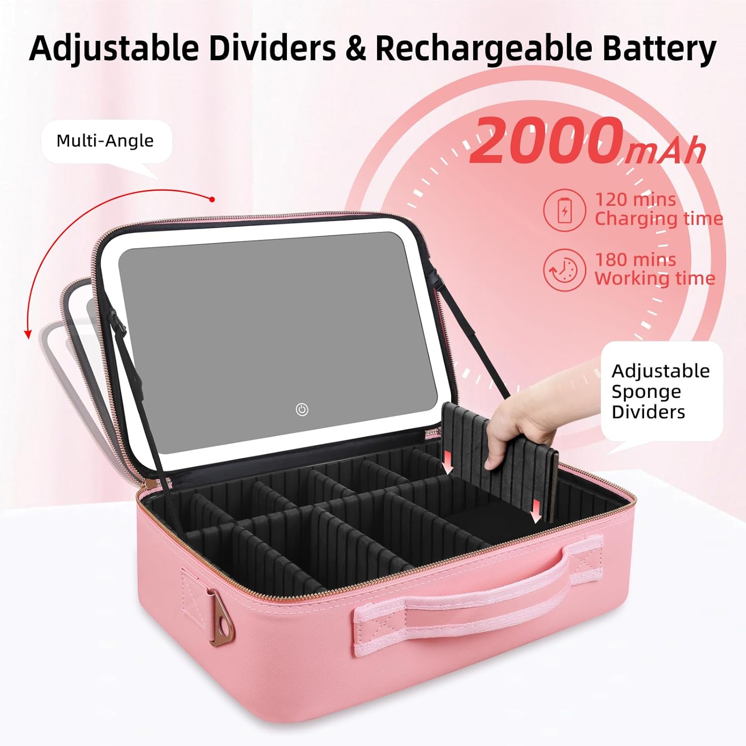 Grote capaciteit make-up tas 1 - Makeup Organizer recensie en prijs