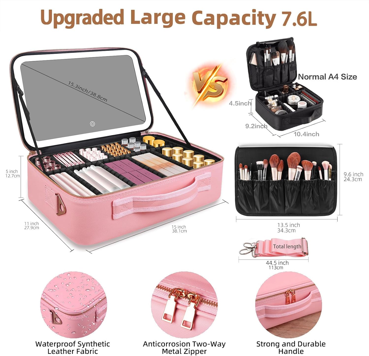 Grote capaciteit make-up tas 1 - Makeup Organizer recensie en prijs